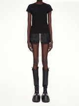 Cropped Level T-Shirt in Black