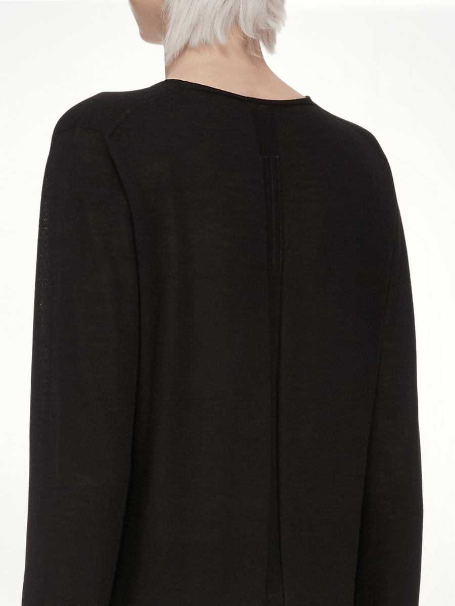 Merino V-Neck Pull in Black