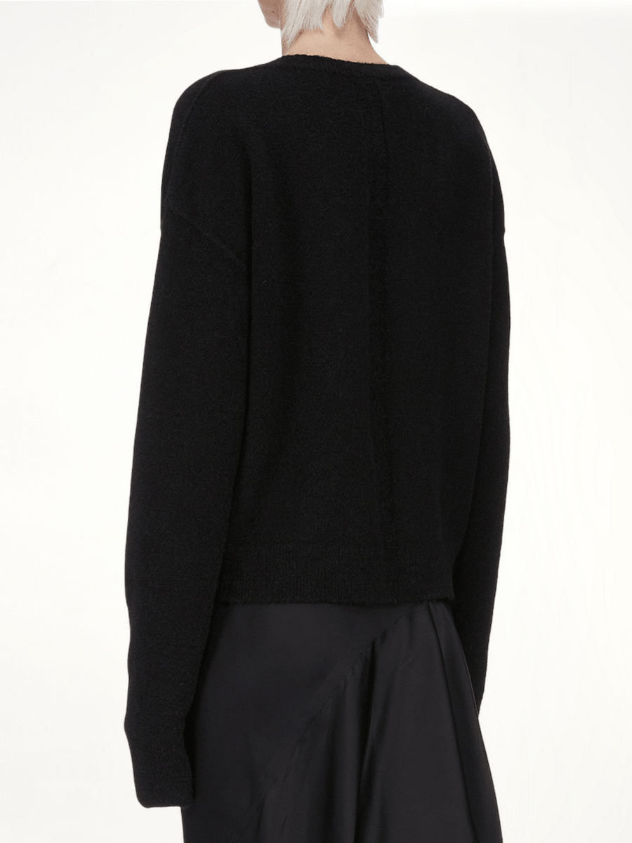 Tommy V Neck Sweater in Black