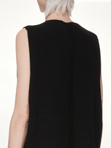 V Tank Sweater in Black