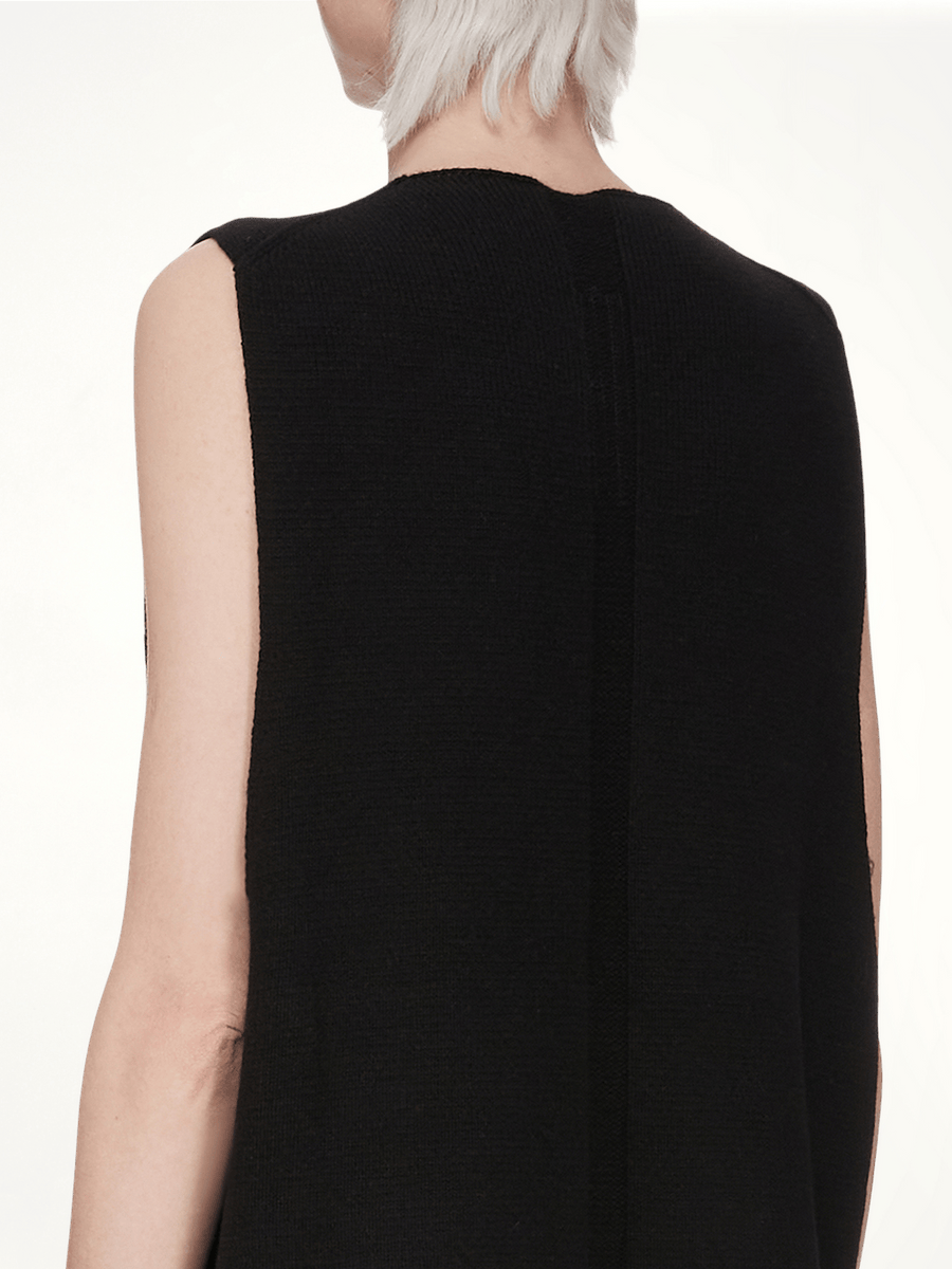 V Tank Sweater in Black