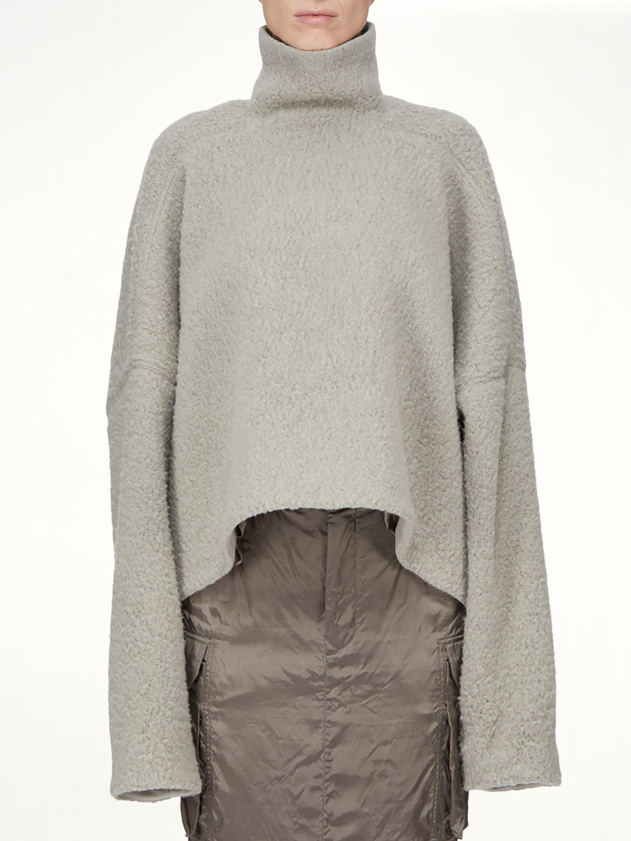 Jumbo Tabard Cropped Top in Dark Pearl