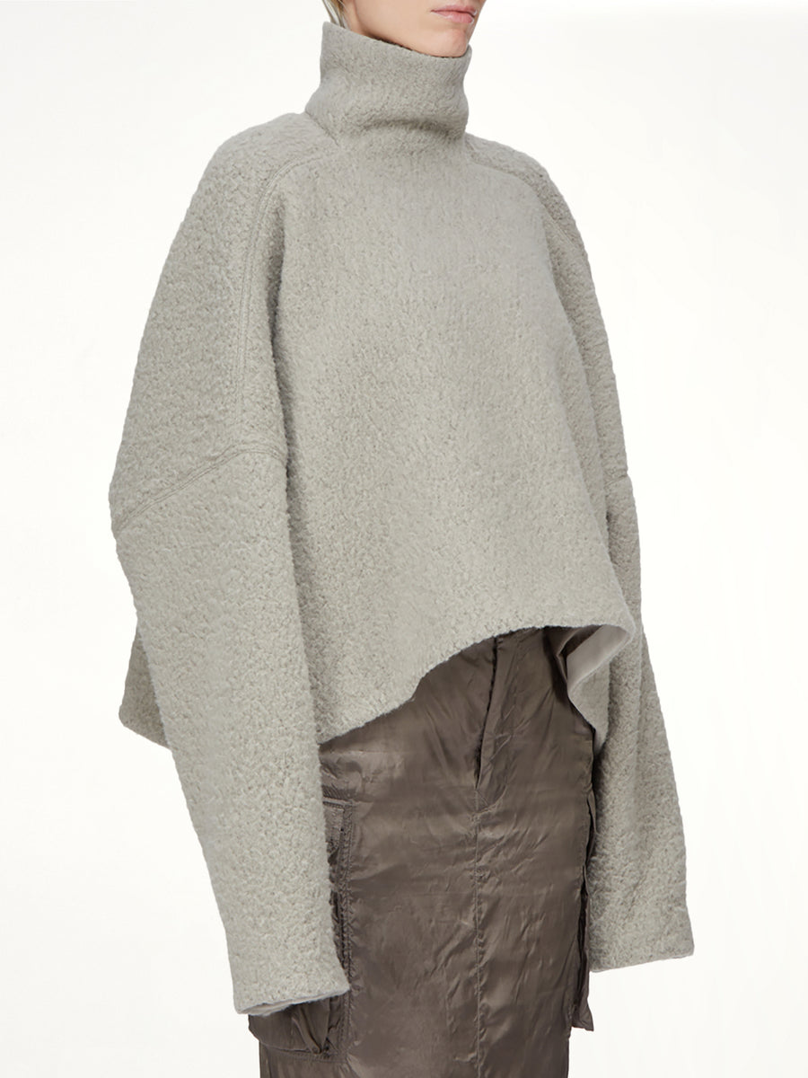 Jumbo Tabard Cropped Top in Dark Pearl