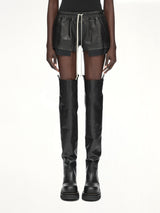 Lamb Leather FOG Boxers in Black