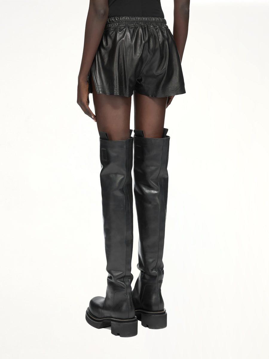 Lamb Leather FOG Boxers in Black