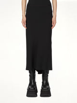 A Line Bias Skirt in Black