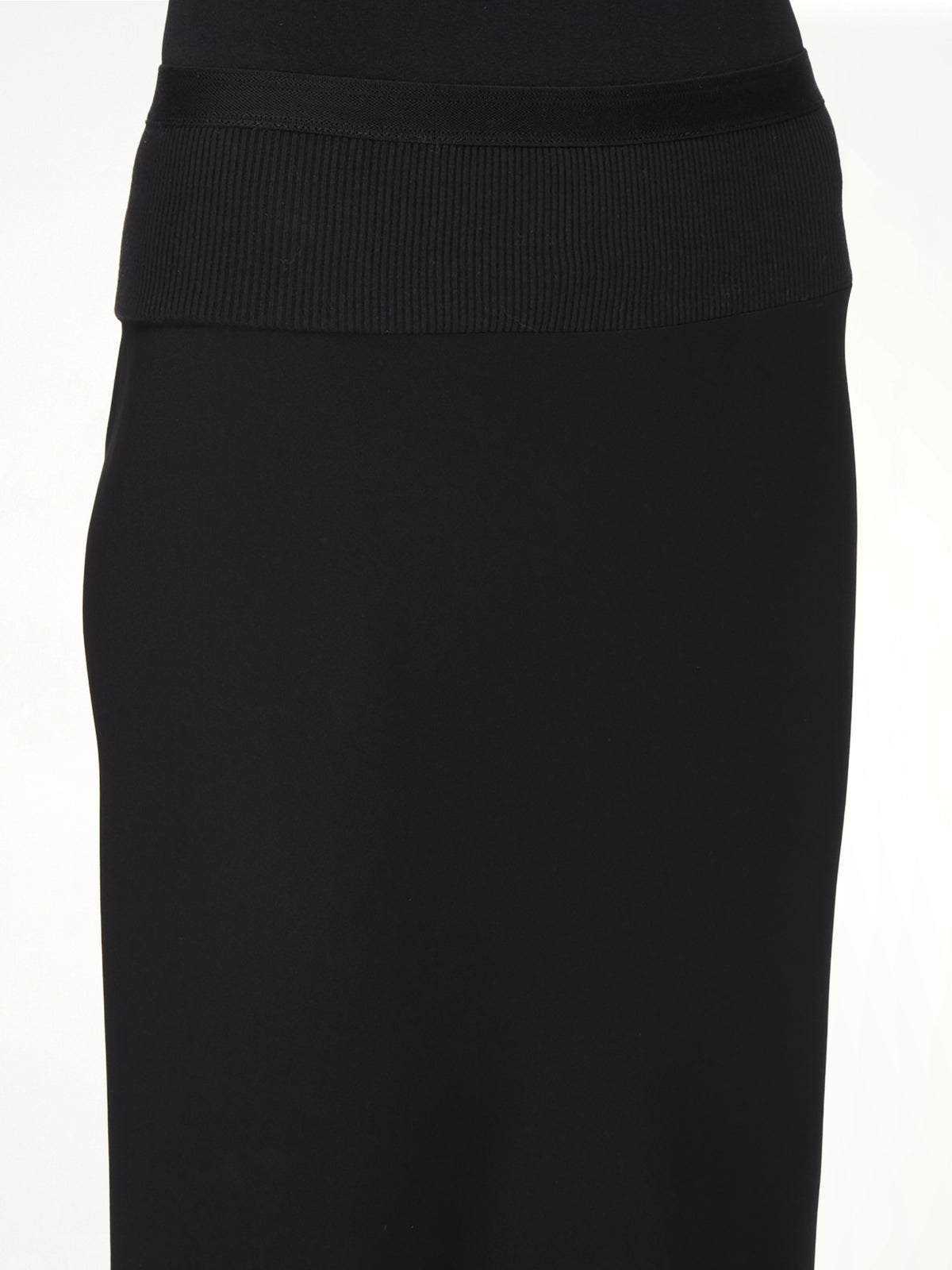 A Line Bias Skirt in Black