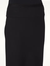 A Line Bias Skirt in Black