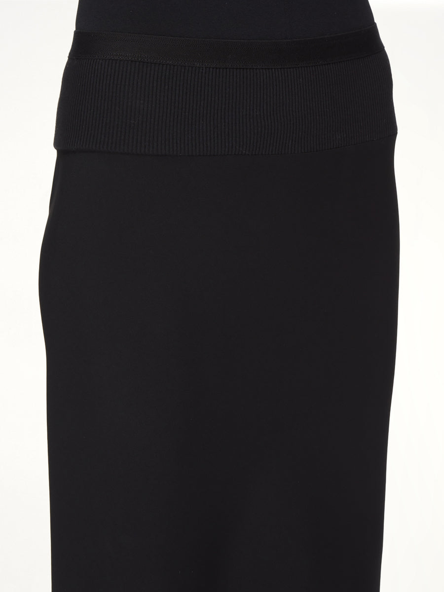 A Line Bias Skirt in Black