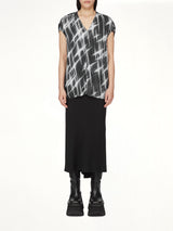 A Line Bias Skirt in Black