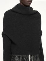 Alpaca Knit LS Cowl in Black