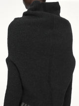 Alpaca Knit LS Cowl in Black