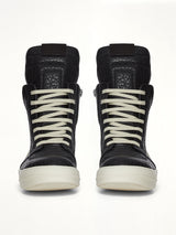 Geobasket Heel Sneaker in Black/Milk