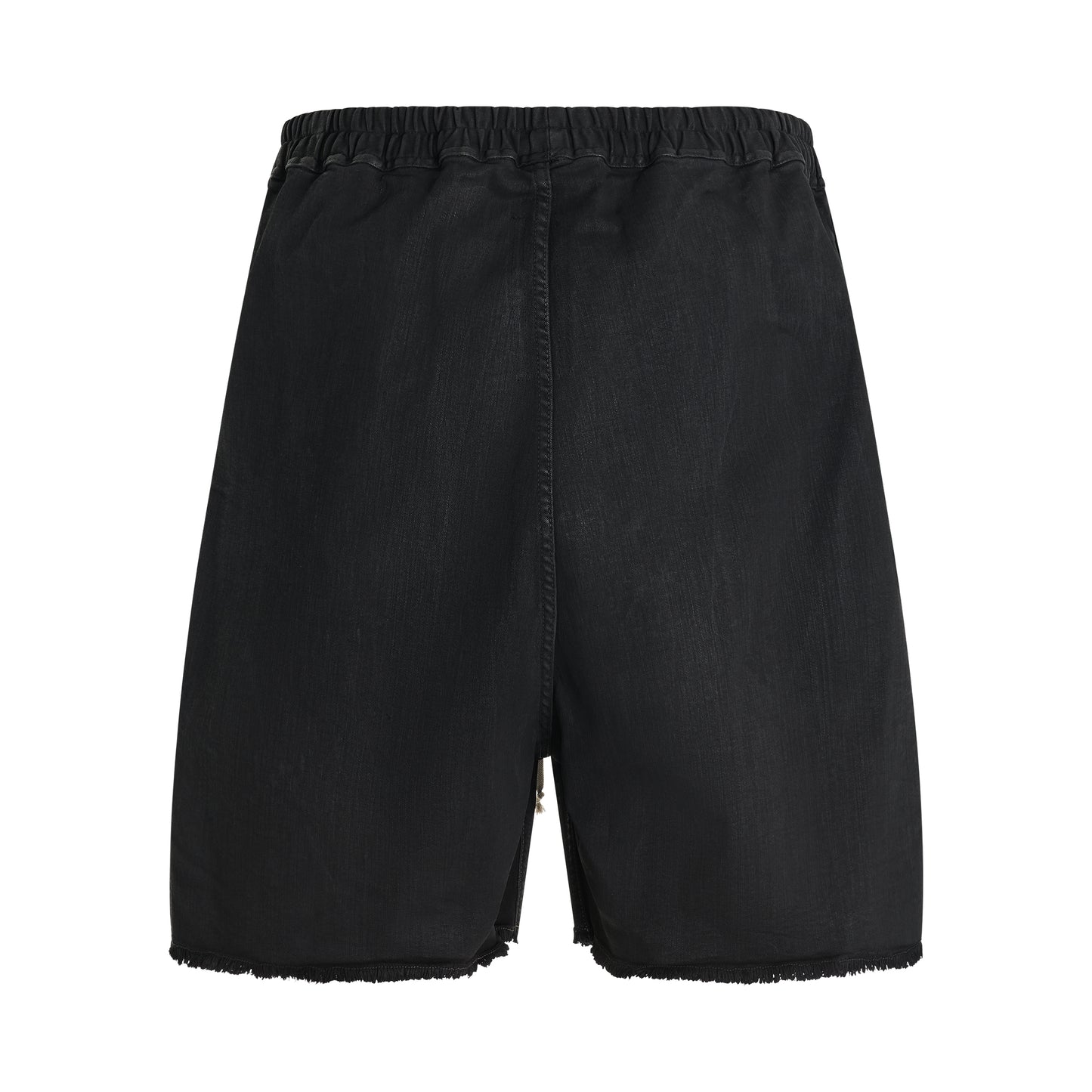 Long Boxers Shorts in Black Wax