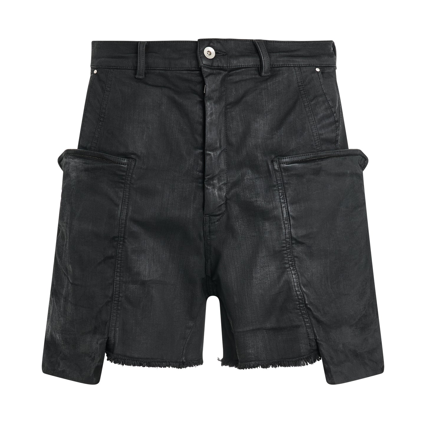 Stefan Cargo Shorts in Black Wax
