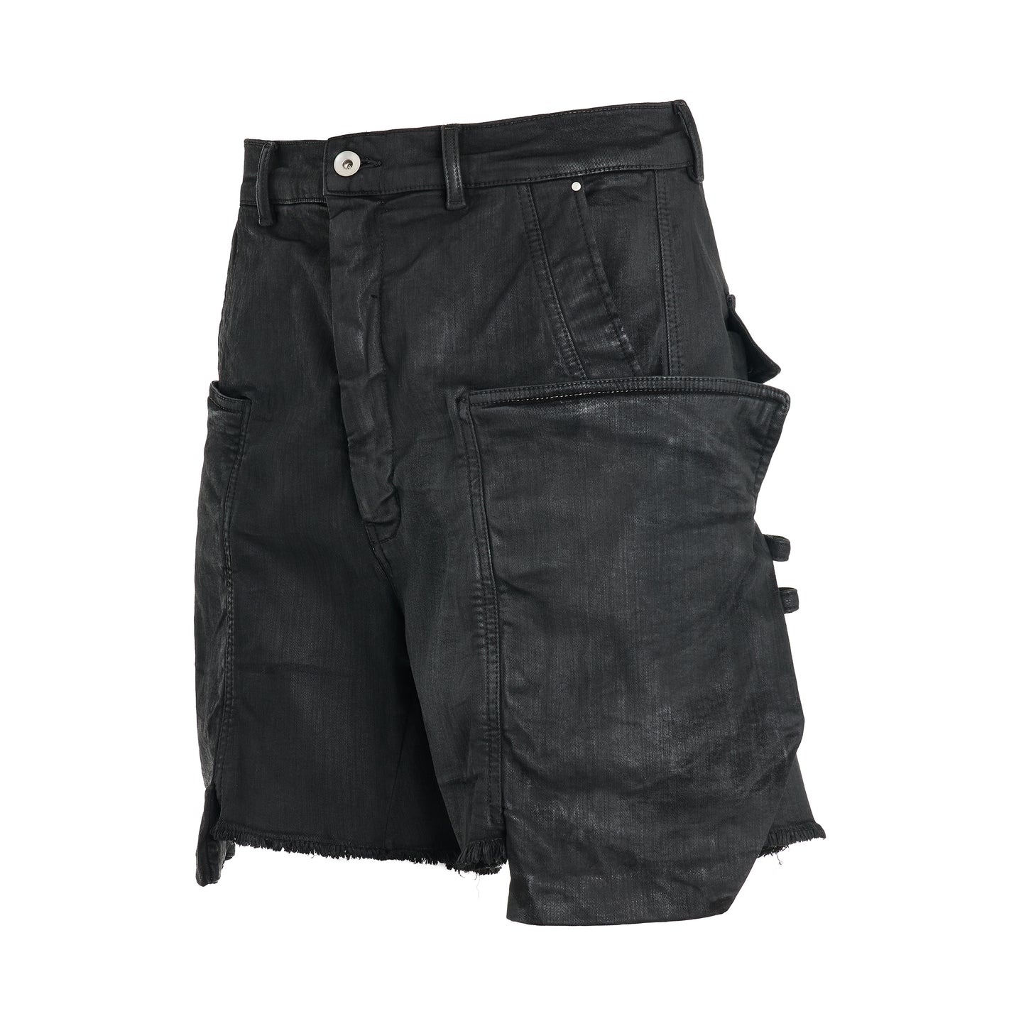 Stefan Cargo Shorts in Black Wax