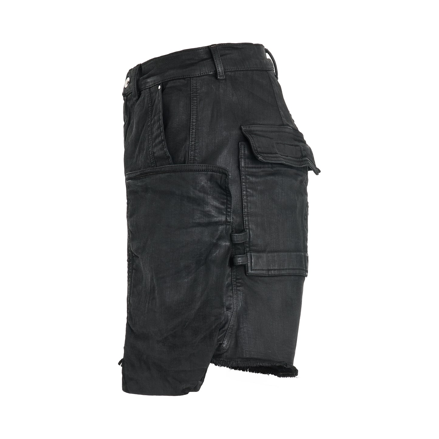 Stefan Cargo Shorts in Black Wax