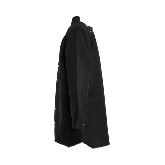 Strobe Jumbo Outershirt in Black