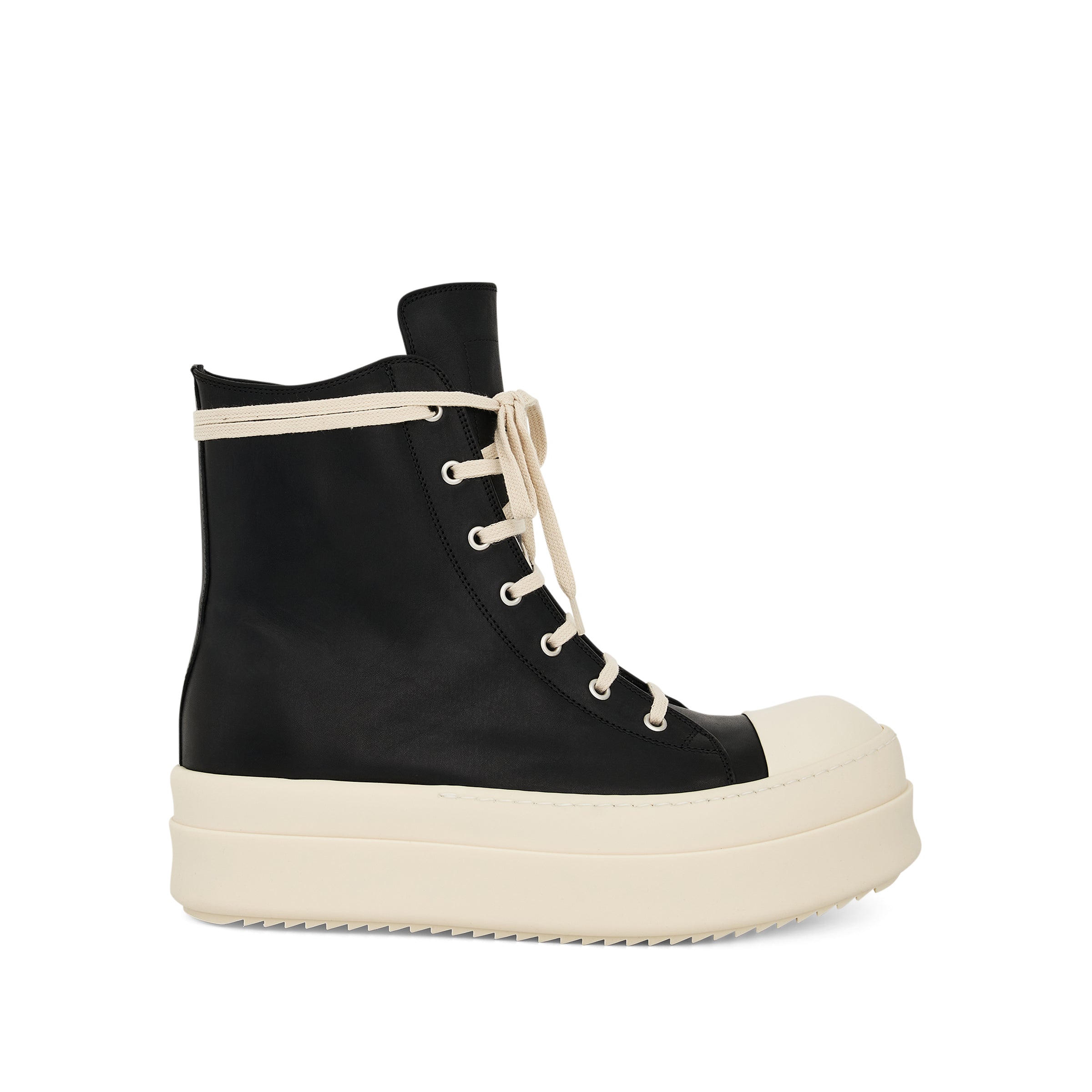 Mega Bumper Leather Sneaker in Black/Milk