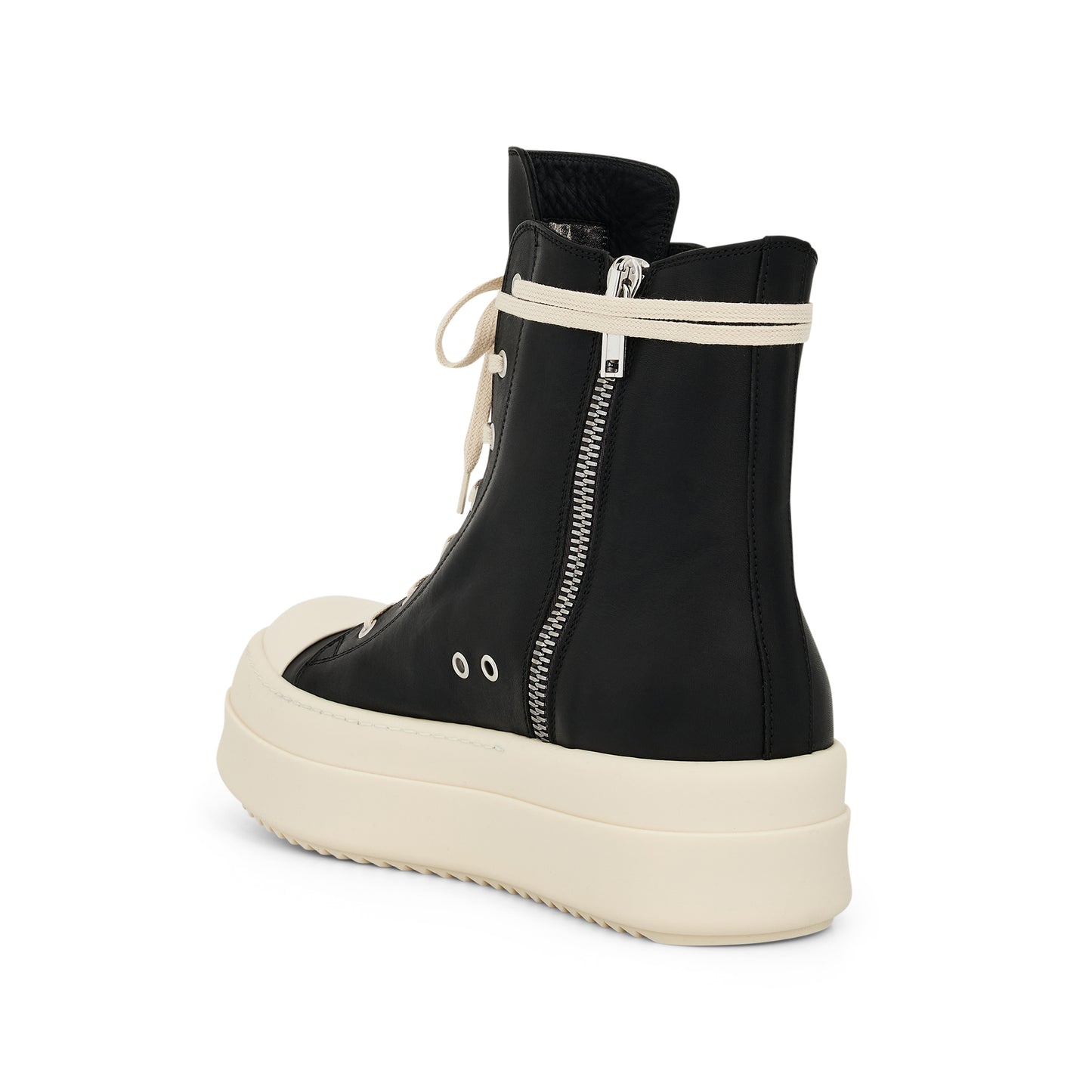 Mega Bumper Leather Sneaker in Black/Milk