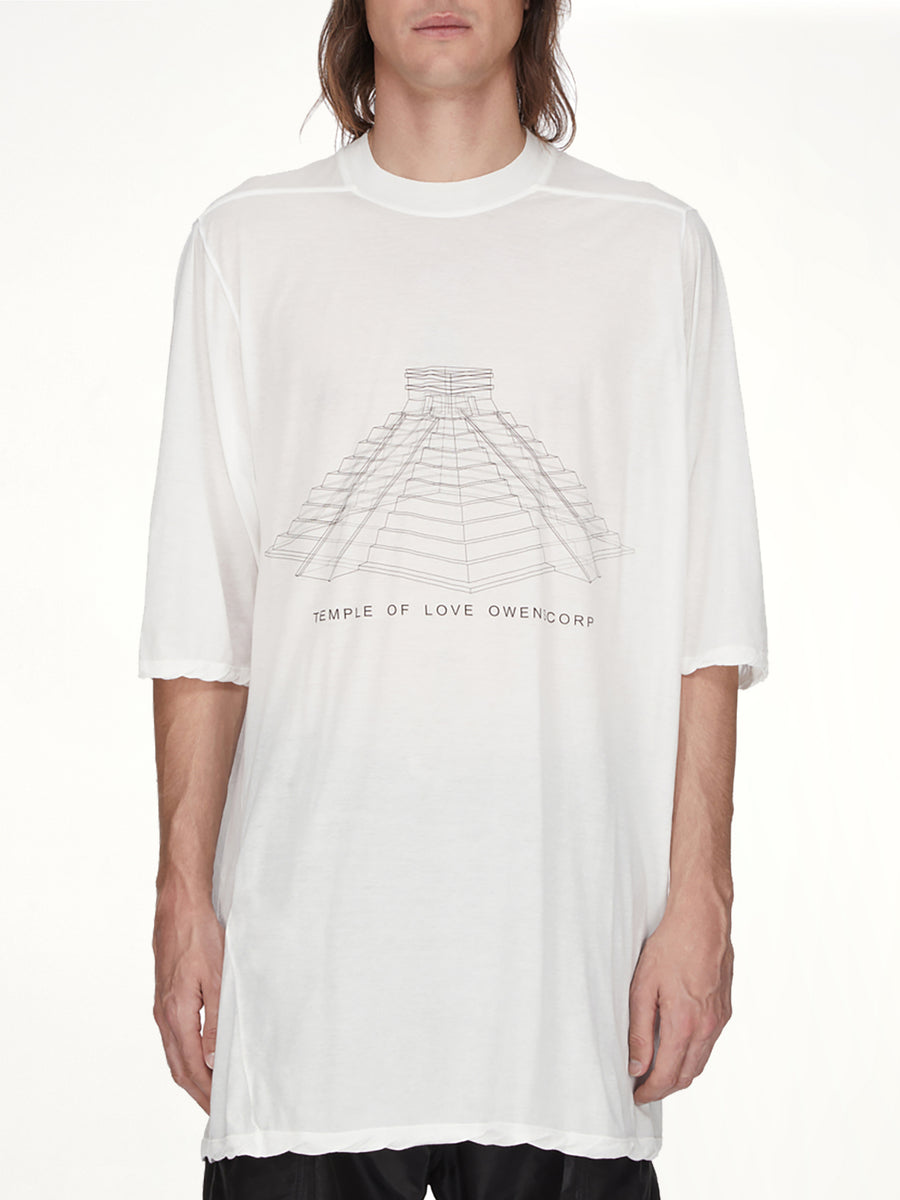 Jumbo SS T in Milk Wash/Black