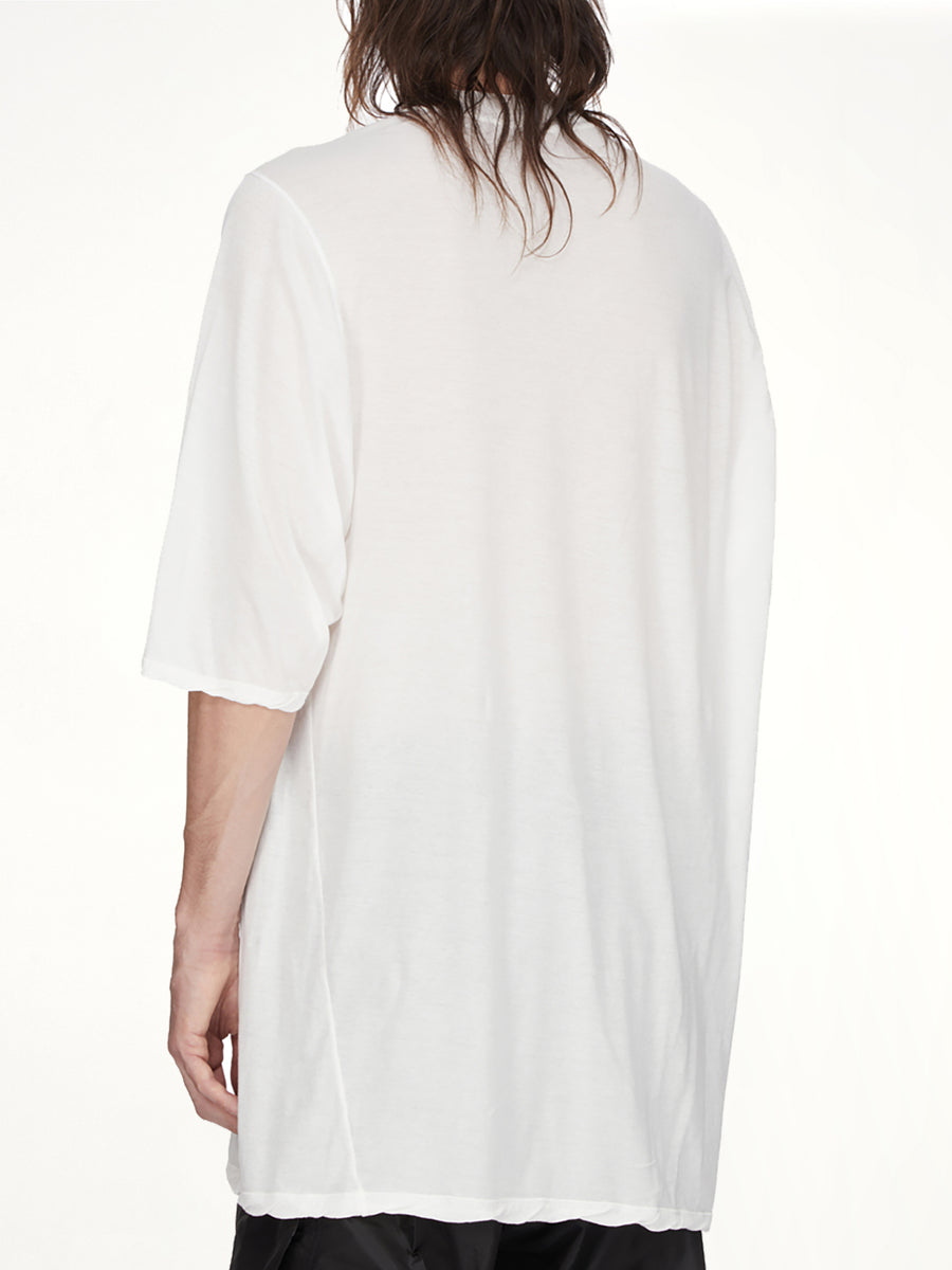 Jumbo SS T in Milk Wash/Black