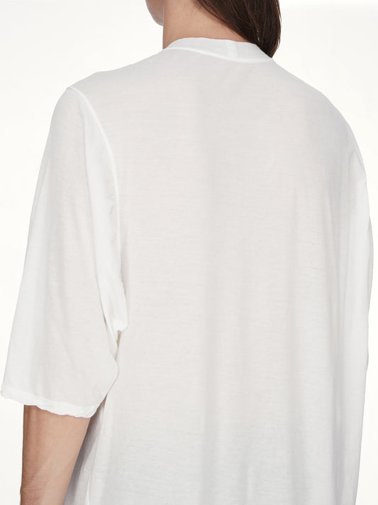 Jumbo SS T in Milk Wash/Black