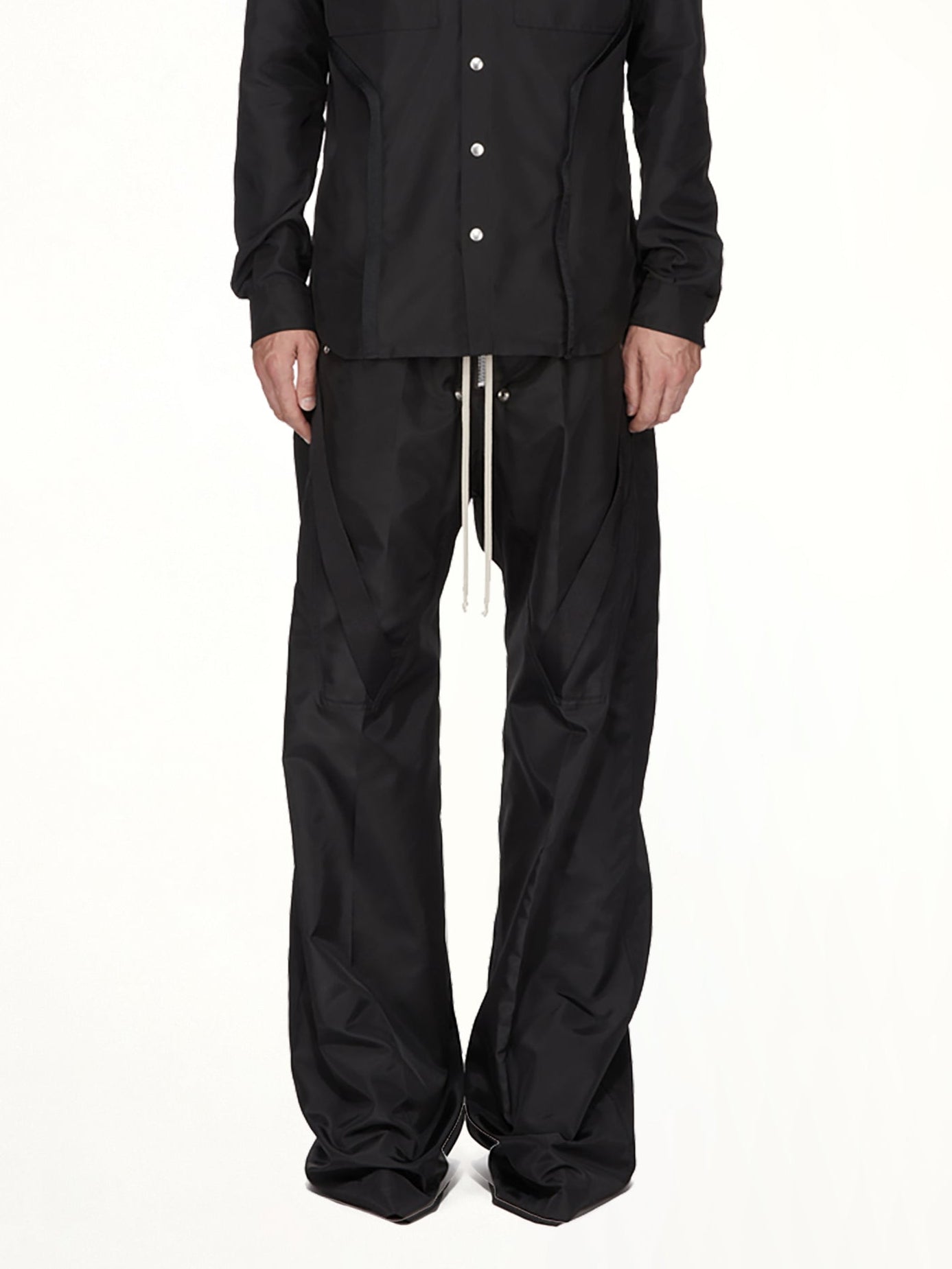 Strapped Wide Bela Pants in Black