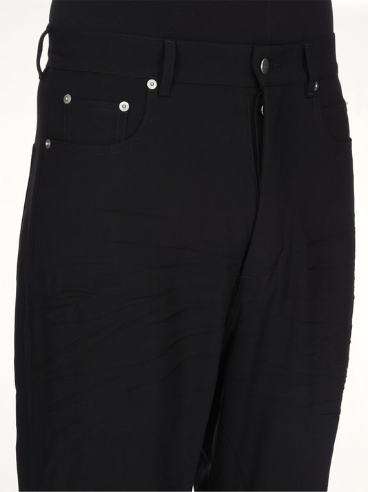 Wool Bolan Bootcut in Black