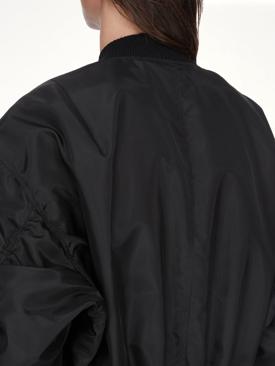 Secchia Flight Jacket in Black