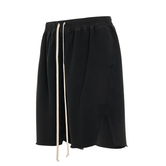 Pronged Boxers Sweat Shorts in Black