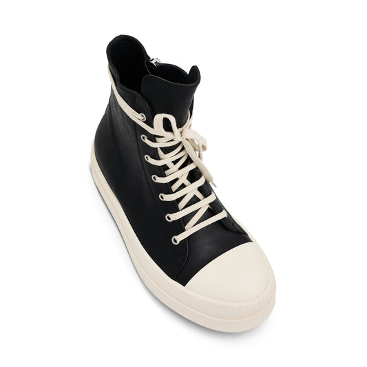 Mega Bumper Leather Sneakers in Black/Milk