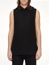 Tower Hooded Tank in Black