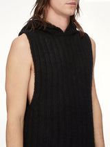 Tower Hooded Tank in Black