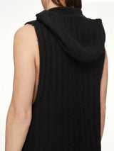 Tower Hooded Tank in Black