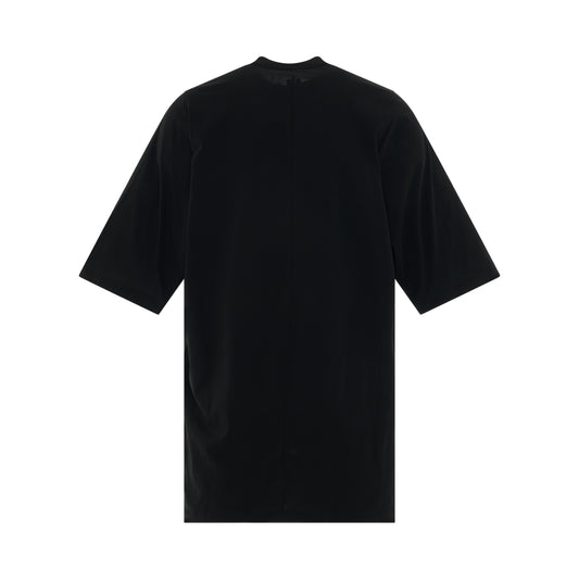 Crewneck Pocket Knit T-Shirt in Black