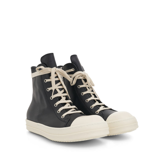 EDFU Leather Sneakers in Black/Milk