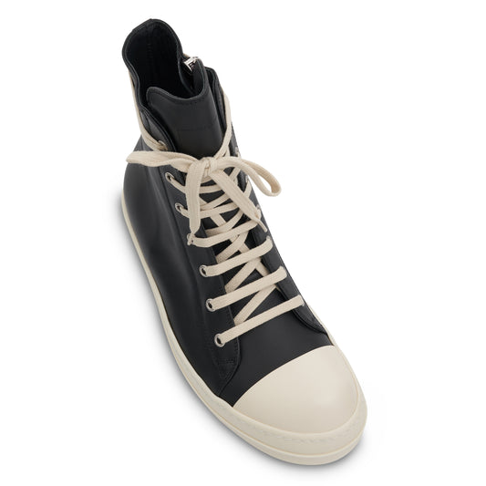 EDFU Leather Sneakers in Black/Milk