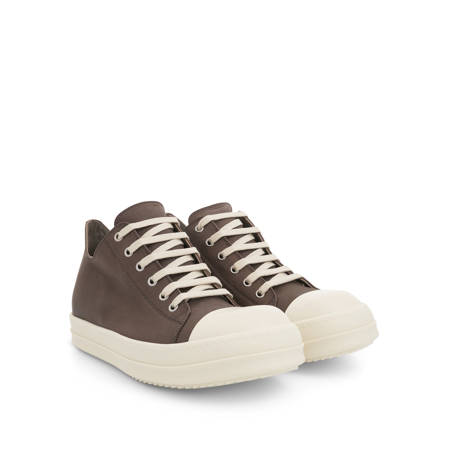 EDFU Low Leather Sneakers in Dust/Milk