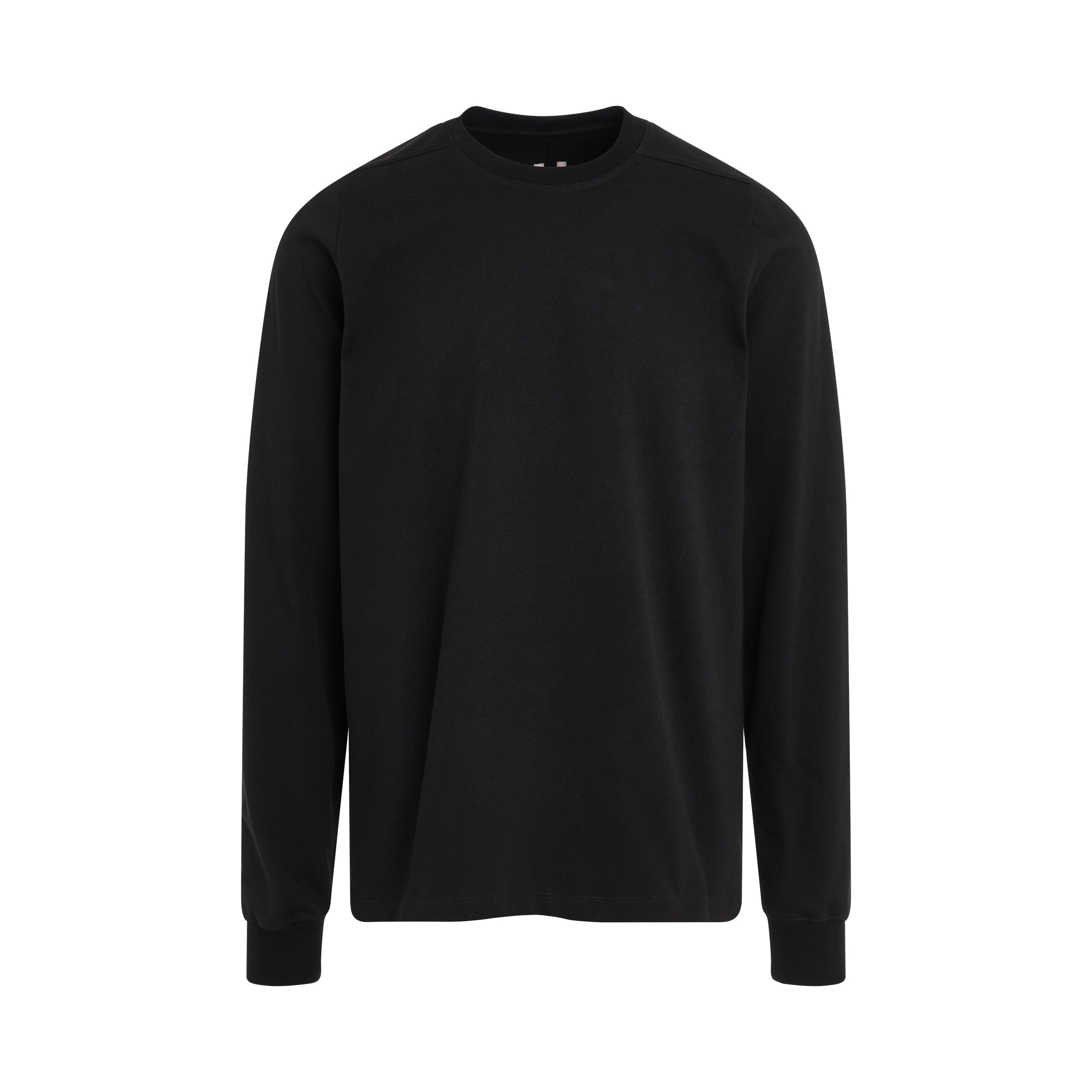 Long Sleeve Short Sweatshirt in Black