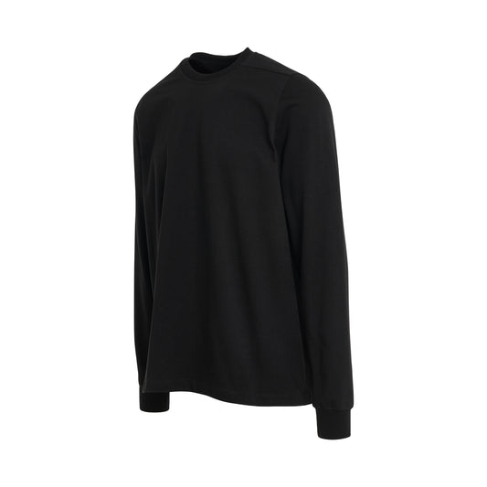 Long Sleeve Short Sweatshirt in Black