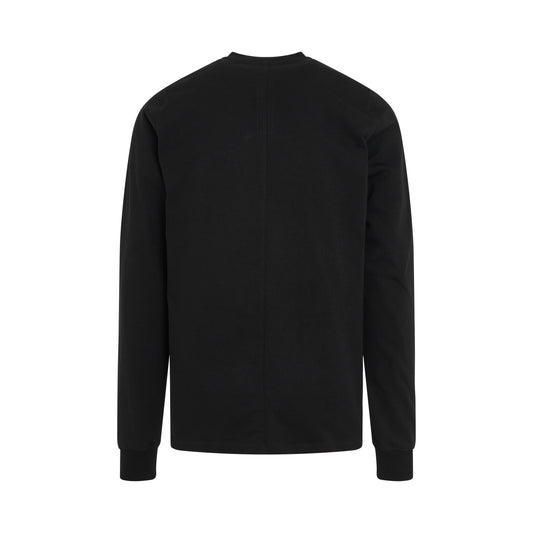 Long Sleeve Short Sweatshirt in Black