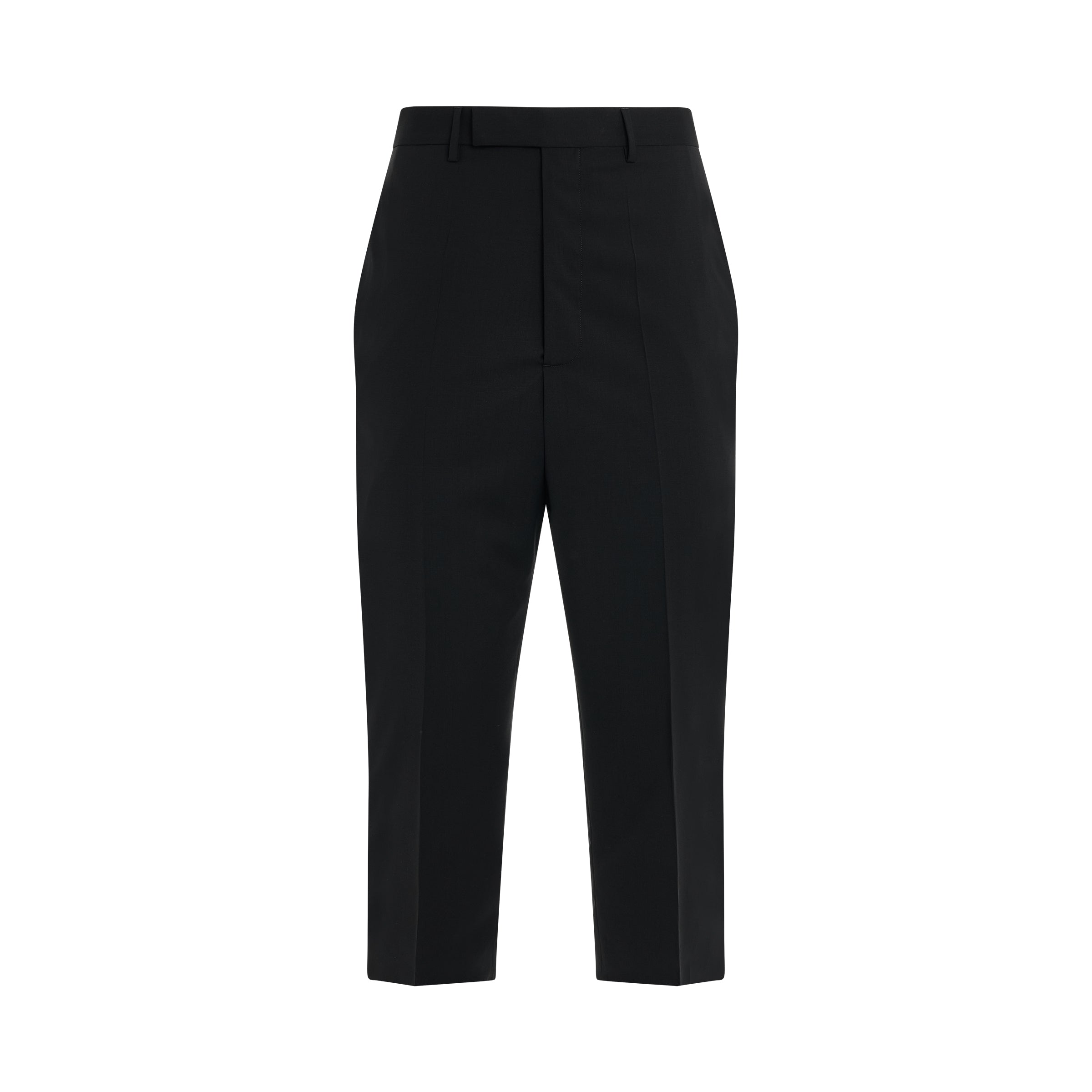 Light Wool Astaires Cropped Pants in Black