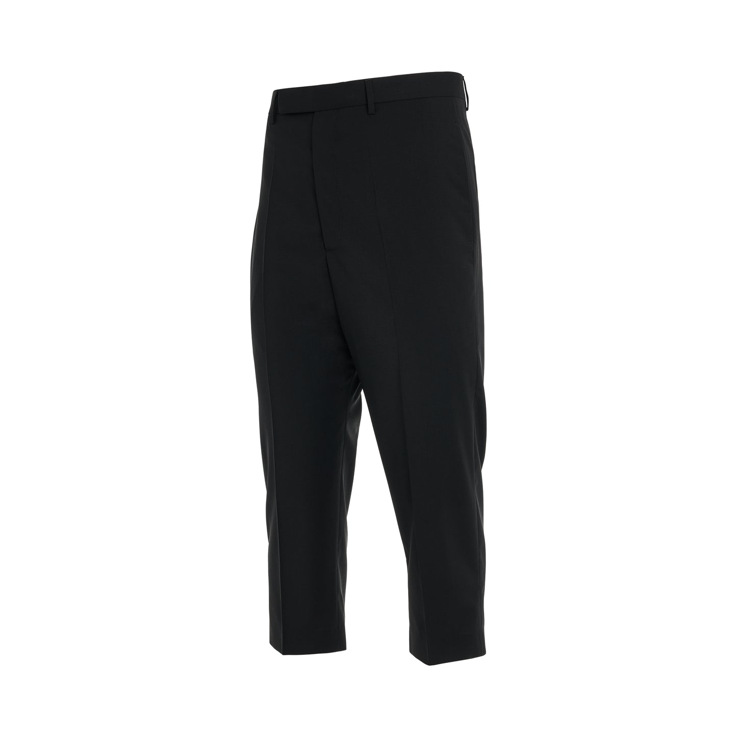 Light Wool Astaires Cropped Pants in Black