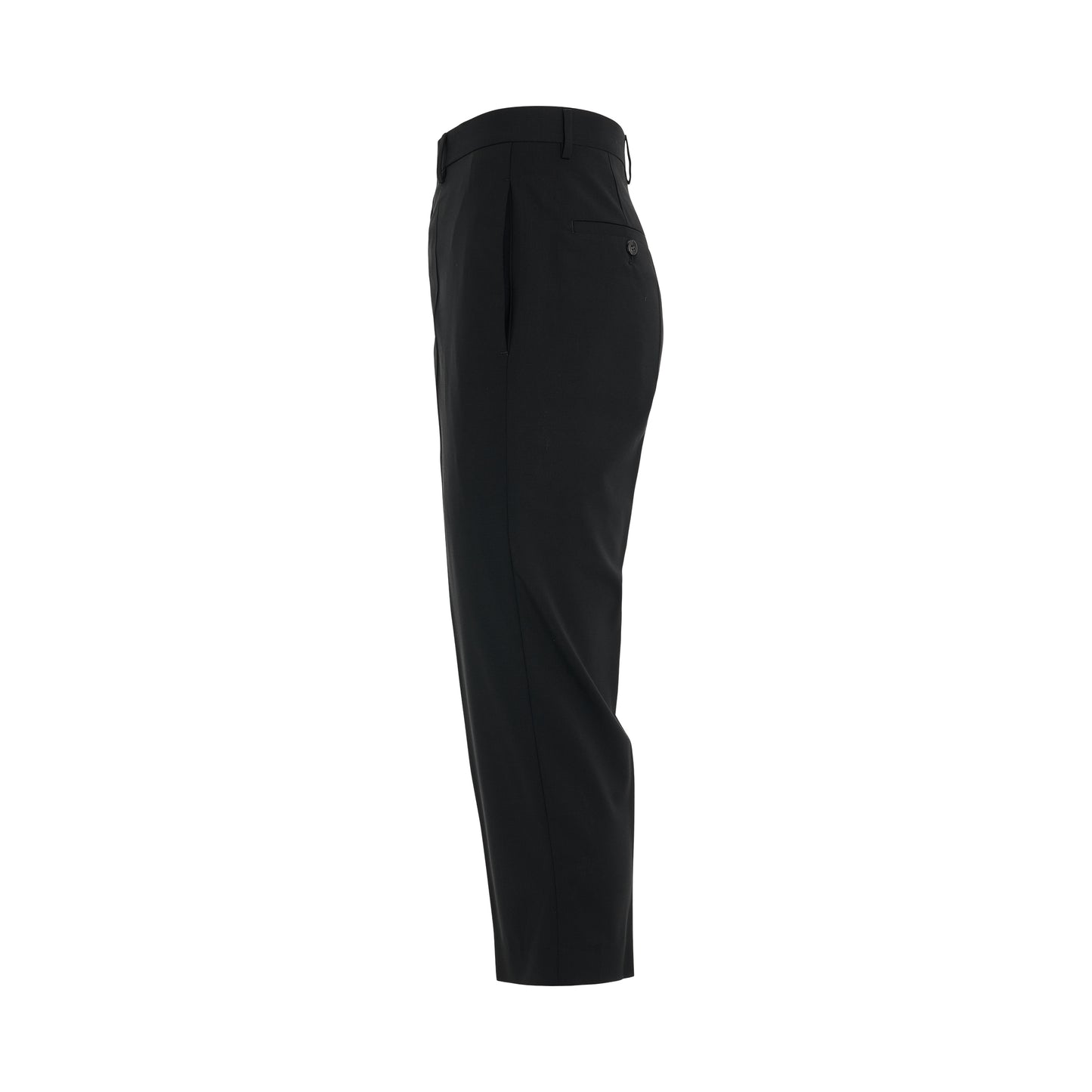 Light Wool Astaires Cropped Pants in Black