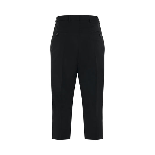 Light Wool Astaires Cropped Pants in Black