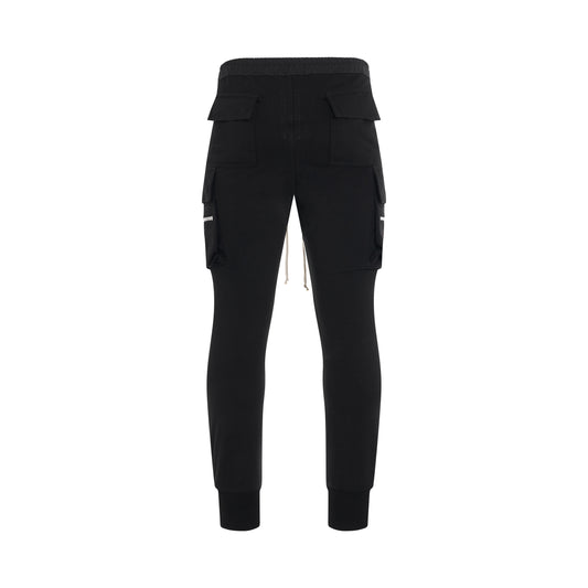 Heavy Jersey Mastodon Cargo Pants in Black