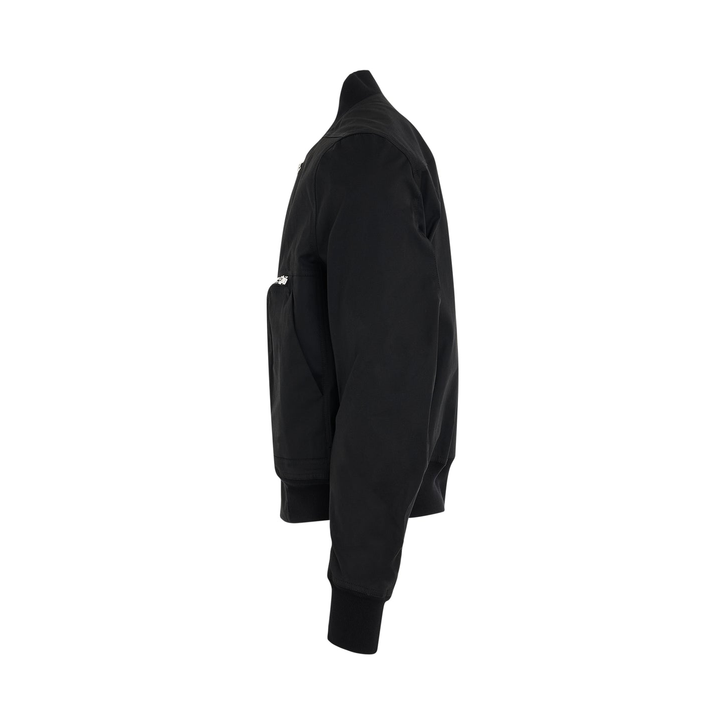 Heavy Cotton Bauhaus Flight Jacket in Black