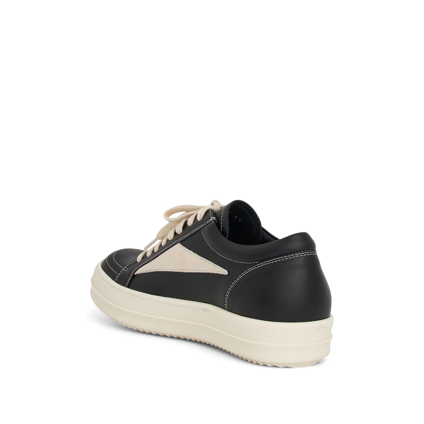 Vintage Leather Sneaker in Black/Milk