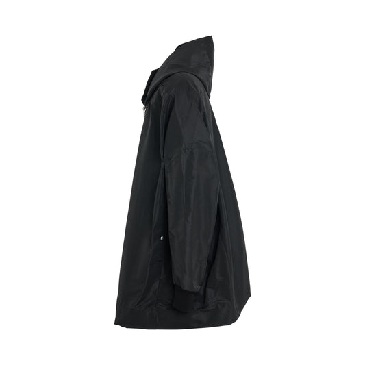 Jumbo Peter Hooded Jacket in Black